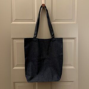 Dark Denim Tote Bag